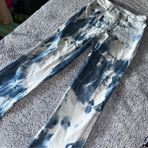 Calvin Klein Bleached Tie Dye Jeans - Picture 1 of 7
